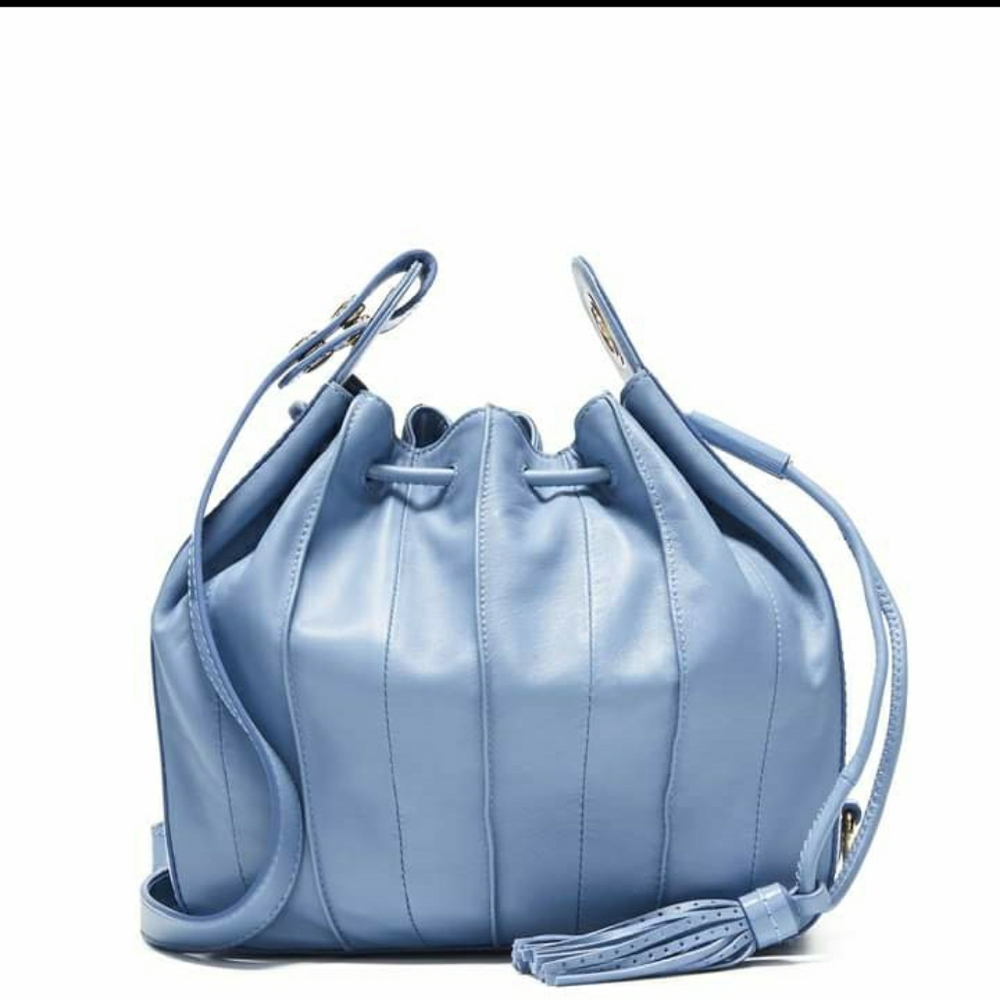 Mimco Com-pleat pouch bag mist blue - Picture 2 of 7